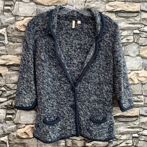 #32 Vintage Frenchi Y2K 3/4 Sleeve Knit Sweater Cardigan Blazer Women’s Medium